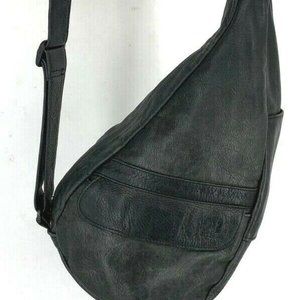 Ameribag Healthy Back Bag Leather Black Crossbody